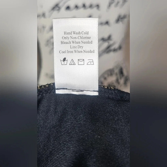 Coldwater Creek Womens Sz Small Gold Black Lace Overlay Floral Surplice Blouse - Picture 10 of 16